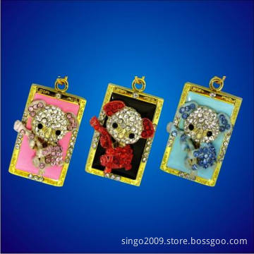 Bear Jewelry Key Chain USB Disk
